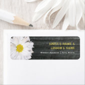 Étiquette de adresse mariage - Daisy & Barnwood (En situation)