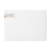 Étiquette de adresse Mariage de fleurs d'aquarelle (Devant)