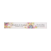 Étiquette de adresse Mariage de fleurs d'aquarelle (Individuel)