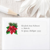 Étiquette de adresse Mariage de Noël (En situation)