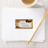 Étiquette de adresse Mariage du Pays et de l'Ouest (En situation)