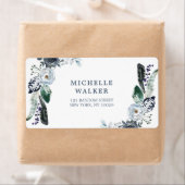 Étiquette de adresse Mariage Floral Boho de la Mar (En situation)