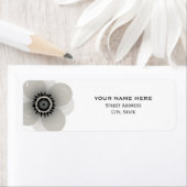 Étiquette de adresse Mariage français Anemone (En situation)