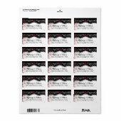 Étiquette de adresse Mariage Halloween Splatter sa (Feuille entière)