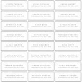 étiquette de adresse mariage moderne minimaliste (Devant)