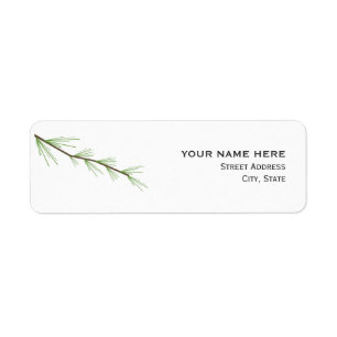 Étiquette de adresse Mariage Pine Bough