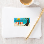 Étiquette de adresse Mariage tropical (En situation)