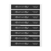 Étiquette de adresse marié et joyeux Wraparound (Feuille)