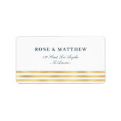 Étiquette de adresse marin moderne (Devant)