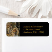 Étiquette de adresse—Masques vénitiens (En situation)