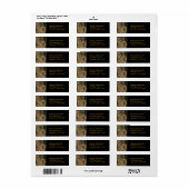 Étiquette de adresse—Masques vénitiens (Feuille entière)