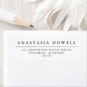 Étiquette de adresse moderne (En situation)