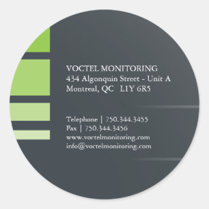 Étiquette de adresse moderne