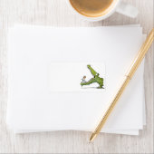 Étiquette de adresse Monster Vert (En situation)