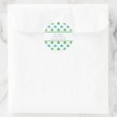 étiquette de adresse "Motif Shamrock aquarelle" (Sac)