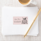 Étiquette de adresse mou (En situation)