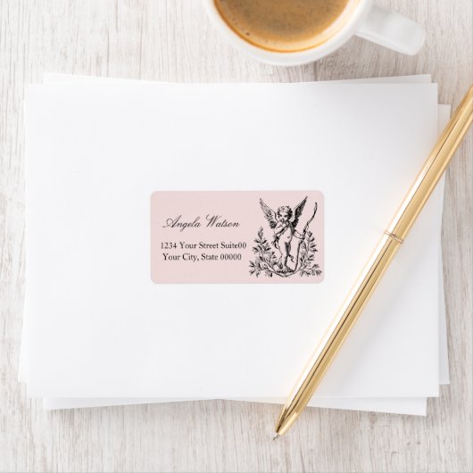 Étiquette de adresse mou (En situation)