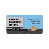 Étiquette de adresse Moving Company (Devant)
