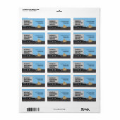 Étiquette de adresse Moving Company (Feuille entière)