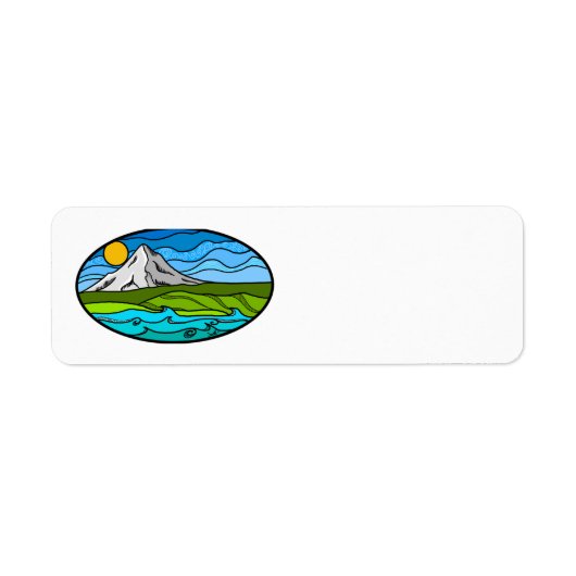 Étiquette de adresse Mt Hood (Devant)