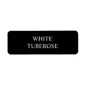 Étiquette de adresse noir clair (Devant)