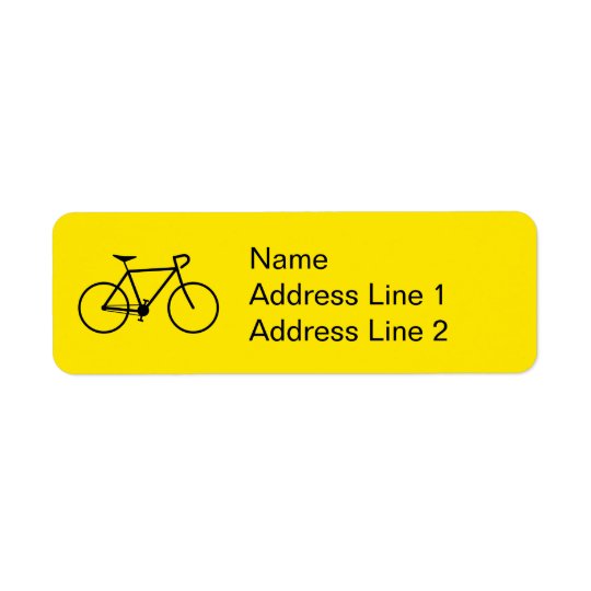 Étiquette de adresse noir de silhouette de