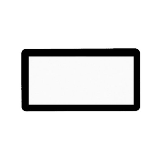 étiquette de adresse noir et blanc des années 1920 (Devant)