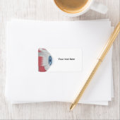 Étiquette de adresse oculaire (En situation)