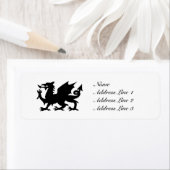 Étiquette de adresse ou étiquette de dragon de Pay (En situation)