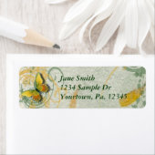 Étiquette de adresse papillon (En situation)