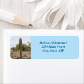 Étiquette de adresse - Pas de bras Saguaro (En situation)