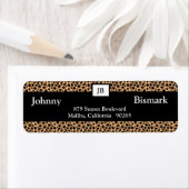 Étiquette de adresse personnalisable d'impression  (En situation)