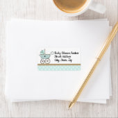 Étiquette de adresse personnalisable pour baby sho (En situation)