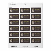 Étiquette de adresse personnalisé avec photo (Feuille entière)