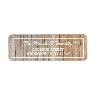 Étiquette de adresse personnalisé par fibre de