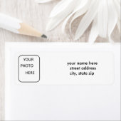 Étiquette de adresse photo (En situation)