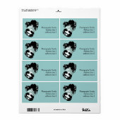 Étiquette de adresse photo numérique (Feuille entière)