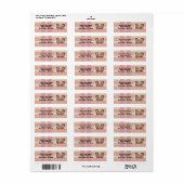Étiquette de adresse photo personnalisé (Feuille entière)