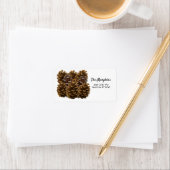 Étiquette de adresse Pinecones (En situation)