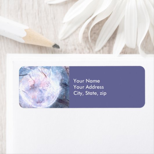 Étiquette de adresse PMACarlson Moon (En situation)