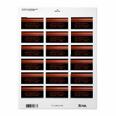 Étiquette de adresse pour Hoops Collection III (Feuille entière)