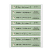 Étiquette de adresse principal Snowman Wraparound (Feuille)