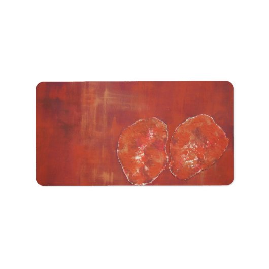 Étiquette de adresse Red Ameoba (Devant)