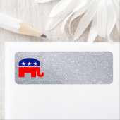 étiquette de adresse républicain des éléphants (En situation)