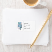 Étiquette de adresse robotique de jouets (En situation)