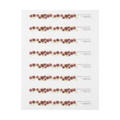 Étiquette de adresse romantique de bouclage de (Feuille)