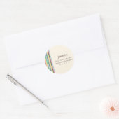 Étiquette de adresse rond (Enveloppe)