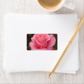 Étiquette de adresse rose (En situation)