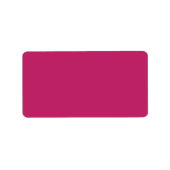 Étiquette de adresse rose brûlé (Devant)