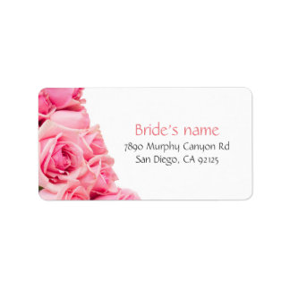 Étiquette de adresse Rose du Jardin Rose